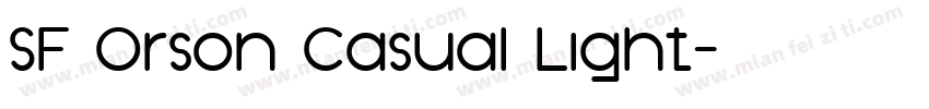 SF Orson Casual Light字体转换